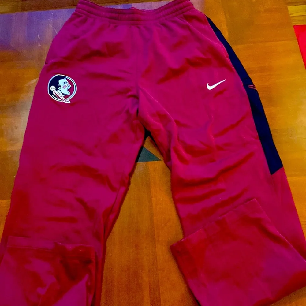 Nike Florida State Seminoles track pants. Burgundy, size: LT. - Picture 1 of 3